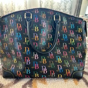 Dooney & Bourke Colorful Logo Satchel